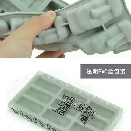 ▪9連▪moai復活節石人像矽膠製冰模/復活島石頭人摩艾石像蛋糕巧克力模具/手工皂模/食品級餅乾饅頭麵包烘焙DIY模具-細節圖3