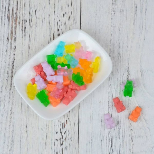 ▪50連孔▪迷你小熊法式QQ水果軟糖模具(附滴管)/diy冰塊模具/手工QQ糖模具/矽膠冰格模-細節圖3