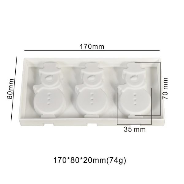 ▪3連▪可愛兔子頭、雪人創意造型食品級矽膠冰棒模(附贈3支塑料棒)/附防塵蓋冰淇淋模具/造型雪糕模-細節圖4