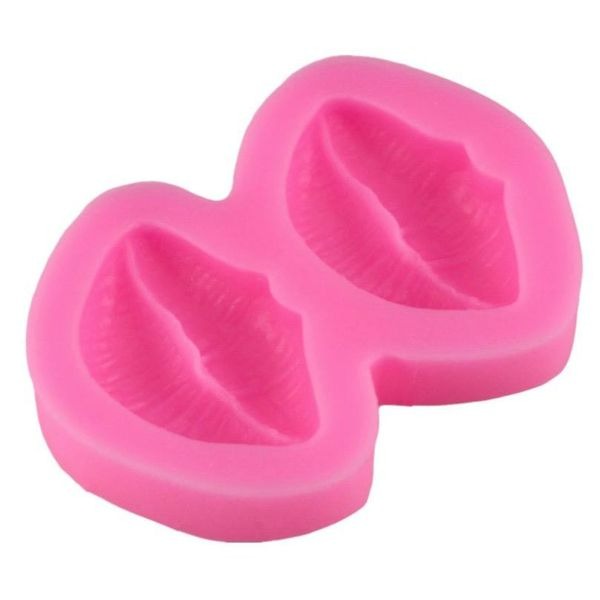 3D立體紅嘴唇翻糖矽膠模具/液態3D矽膠模/DIY巧克力矽膠模/干佩斯造型模/烘焙裝飾模具(顏色隨機)-細節圖4