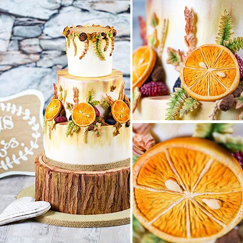 水果龜背葉鳳梨菠蘿蛋糕矽膠模具(模具顏色隨機)/DIY液態矽膠植物翻糖模/皂模/巧克力模/軟粘土軟陶模陶模-細節圖5