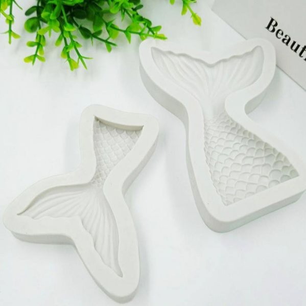 ◎小/大號◎美人魚尾翻糖矽膠模具(模具顏色隨機)/液態3D矽膠模/DIY巧克力矽膠模/干佩斯造型模/烘焙裝飾模具-細節圖3