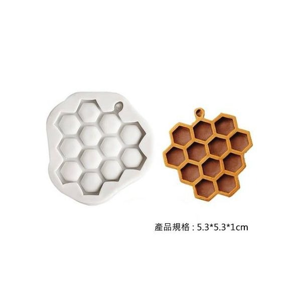 蜂窩蜂巢翻糖蛋糕巧克力矽膠模具/烘焙液態矽膠模具/翻糖液體矽膠模-細節圖3