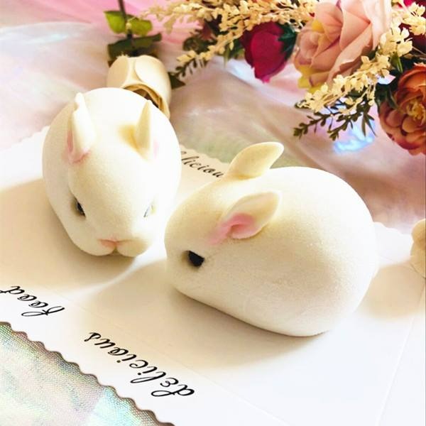 ▪小/中號▪立體兔子慕斯蛋糕液態矽膠模具(3入or5入)/翻糖液體矽膠模/網紅動物造型布丁果凍奶酪模具-細節圖3