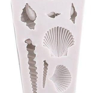 ✭4款可選✭海洋風海螺貝殼DIY液態矽膠翻糖模(模具顏色隨機)/皂模/巧克力模/軟粘土軟陶模陶模-細節圖5