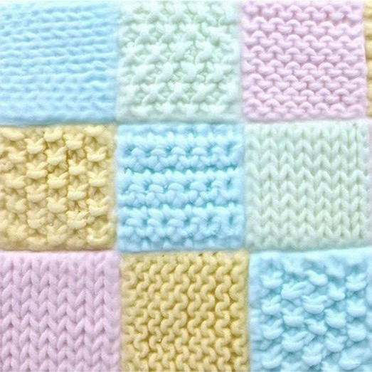 毛衣紋理翻糖蛋糕矽膠模具(模具顏色隨機)/DIY液態矽膠翻糖模/皂模/巧克力模/軟粘土軟陶模陶模-細節圖2