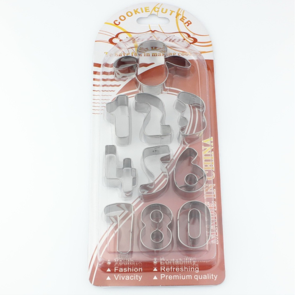 ◎10件組◎0~9中號數字不銹鋼DIY餅乾模/月餅模/水果切模/飯糰蔬菜切模-細節圖4