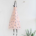 北歐風格全棉橘粉底兔子防污速乾烘培圍裙/親子無袖圍裙/咖啡店美髮店廚房工作服/麵包店餐飲店服-規格圖4