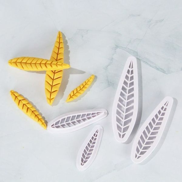 ◎4件組◎壽桃葉子造型塑料餅乾饅頭模具/樹葉翻糖切模/DIY曲奇烘焙模具/花樣饅頭包子創意餅乾套裝-細節圖3