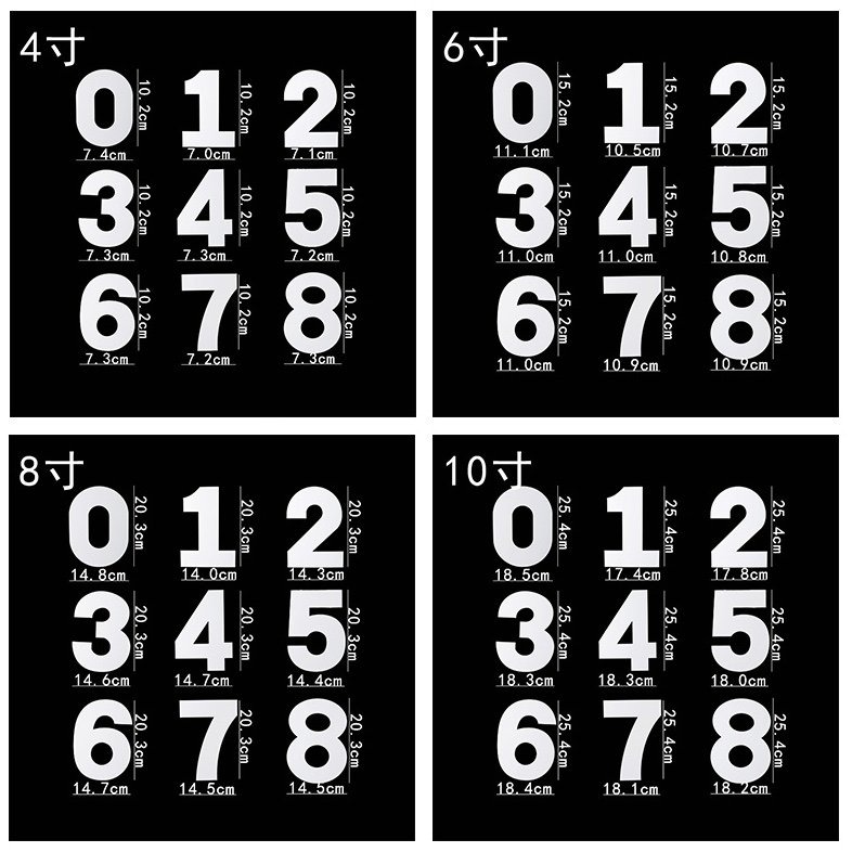 ◎4/6/8/10/12吋◎新款0~9數字蛋糕模板(9件套)/組合數字網紅生日蛋糕模具套裝胚-細節圖7