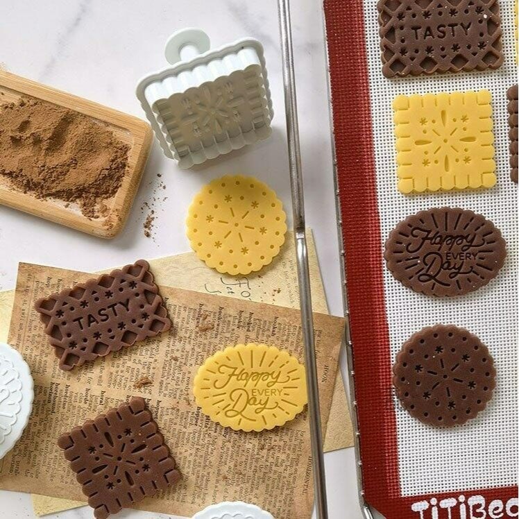 ◎4件組◎AMAGOUR日式小清新夾心餅乾彈簧按壓模具/餅乾模具套裝/3D造型塑料餅乾壓印切模-細節圖4