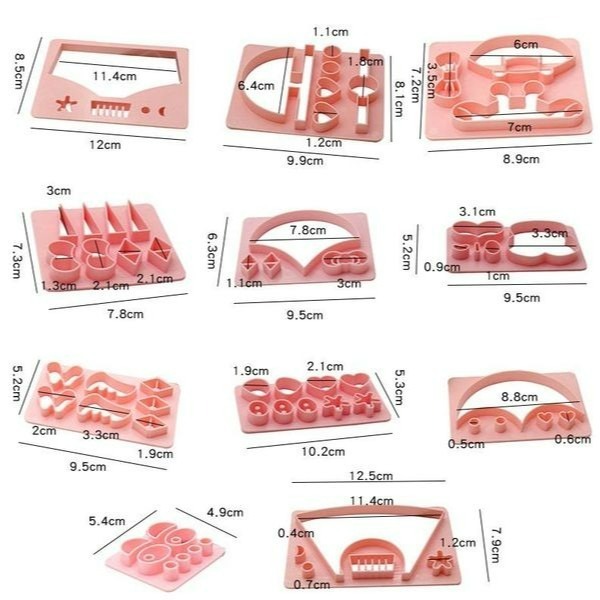 可愛卡通麵包饅頭動物輔食模具/塑料餅乾饅頭模具/橢圓花邊翻糖切模/DIY曲奇烘焙模具/創意餅乾套裝-細節圖3
