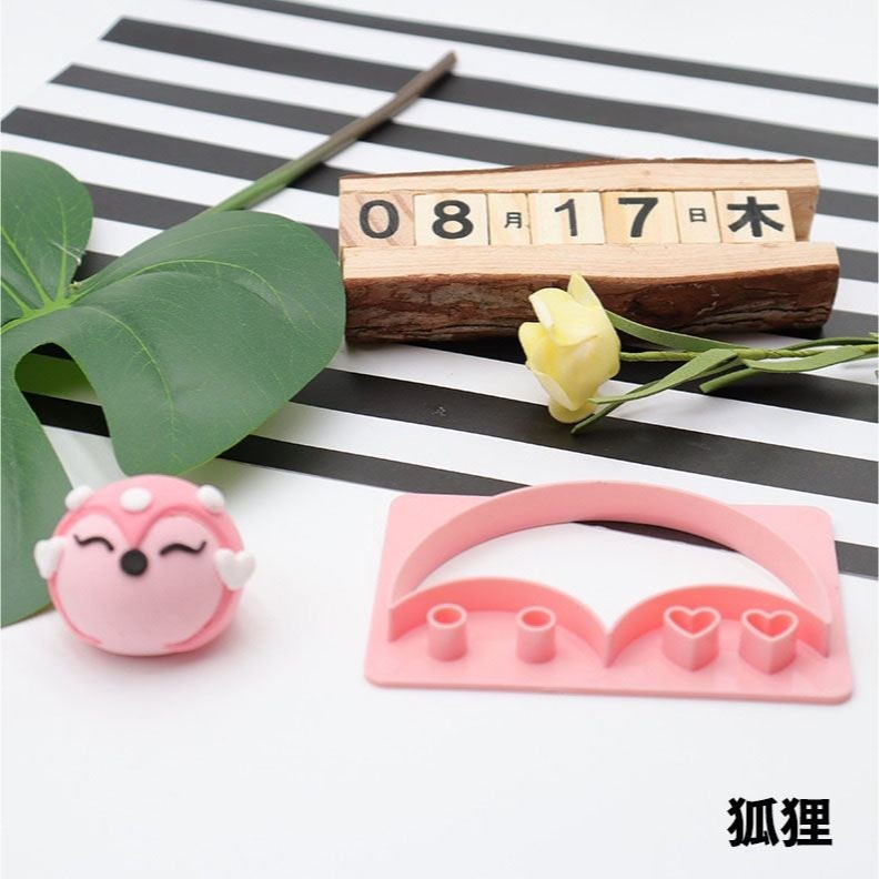 可愛卡通麵包饅頭動物輔食模具/塑料餅乾饅頭模具/橢圓花邊翻糖切模/DIY曲奇烘焙模具/創意餅乾套裝-細節圖5