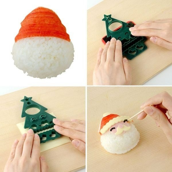 ◎創意聖誕節飯糰模具/兒童卡通造型便當DIY飯糰模/米飯壽司模/做飯工具/麵包模具/創意日式米飯壽司模-細節圖4