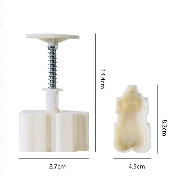▪63~75g▪3D小豬手壓式中秋月餅模具/整隻豬冰皮月餅模/綠豆糕模-細節圖5