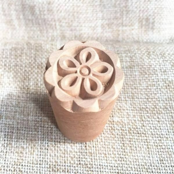 ▪直徑3.5cm▪月餅點心圓形印章/櫸木印章/饅頭餑餑蘇式白皮月餅印章/蛋黃酥木質印章-細節圖8