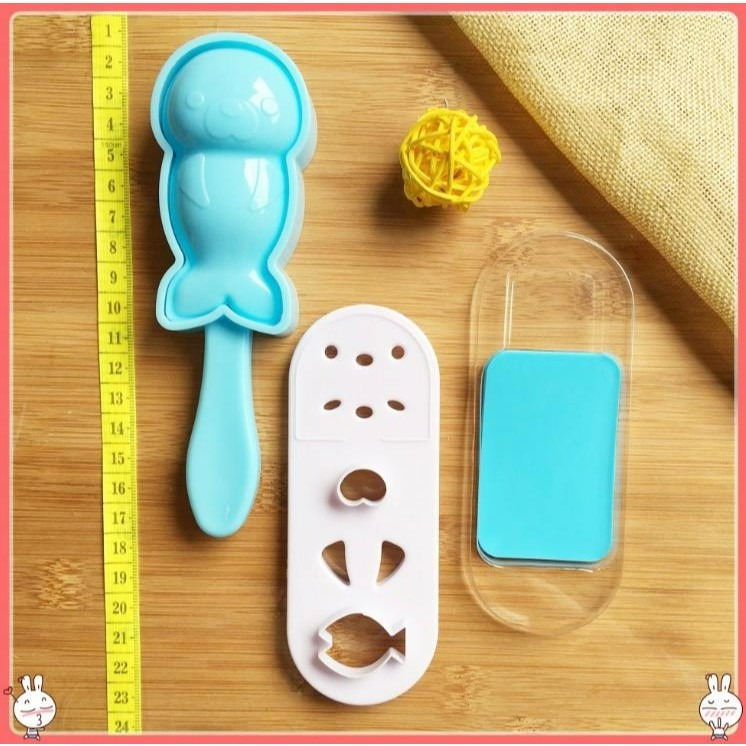 海豹便當模具套裝組合/兒童便當飯糰DIY模具/3D卡通可愛飯糰模/米飯壽司模-細節圖6