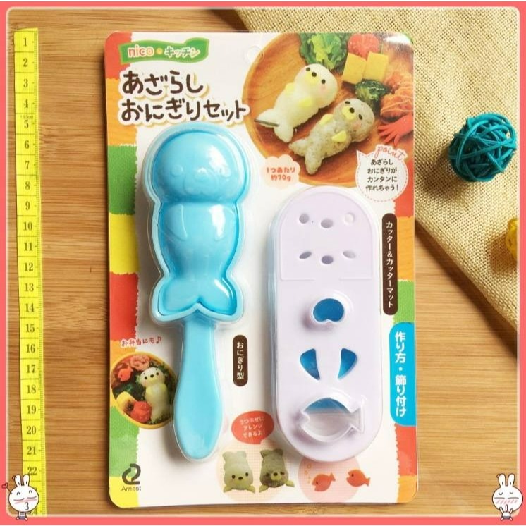 海豹便當模具套裝組合/兒童便當飯糰DIY模具/3D卡通可愛飯糰模/米飯壽司模-細節圖7