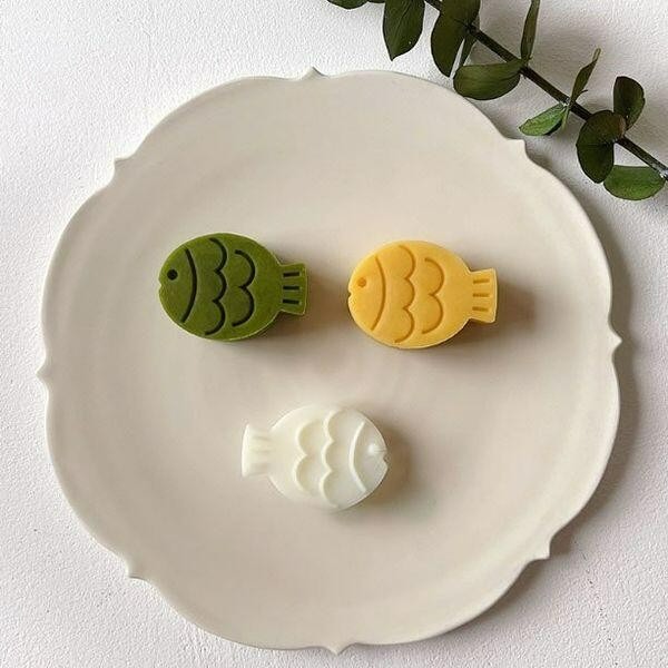 ◎20~30g◎小胖魚造型月餅模(1桶+1花片)/食品級手工模/冰皮月餅模/綠豆糕模-細節圖2