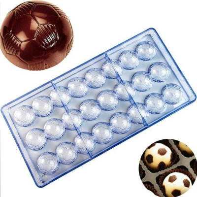 ◎21連足球型◎DIY巧克力模具/PC環保塑料硬模/手工巧克力模具