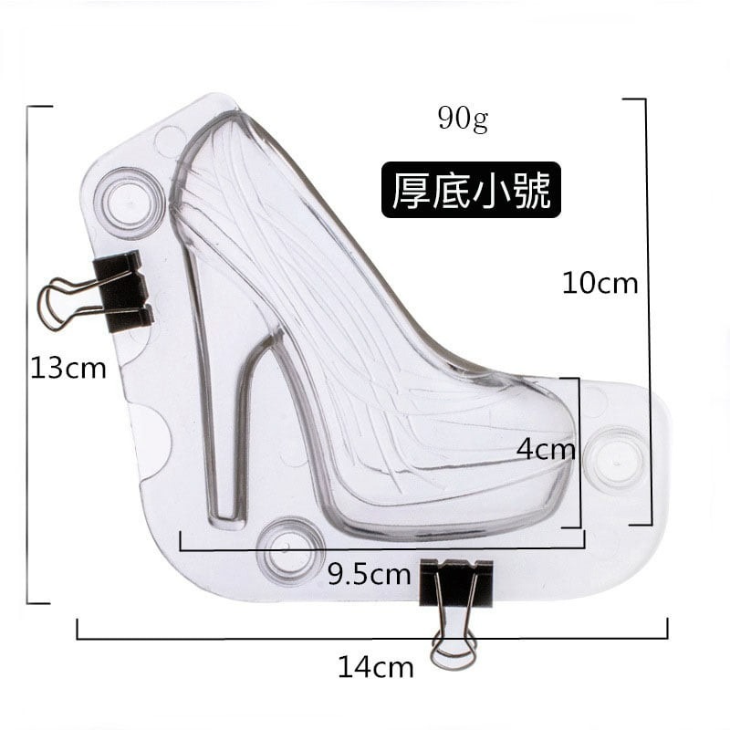 ◎3D立體女士高跟鞋DIY巧克力模具/PC環保塑料硬模/手工巧克力模具-細節圖7