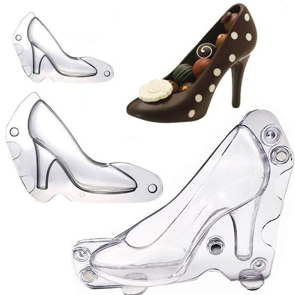 ◎3D立體女士高跟鞋DIY巧克力模具/PC環保塑料硬模/手工巧克力模具-細節圖3