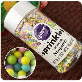 ▪2mm▪美國wilton 裝飾用彩色小圓珠(85g原裝瓶)/糖珠/珍珠糖-細節圖5