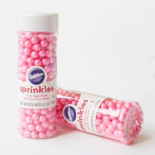 ▪6.5mm▪wilton可食用奶油裱花用糖珠(130g原裝瓶)/裝飾用金銀珠/糖珠/珍珠糖-細節圖7