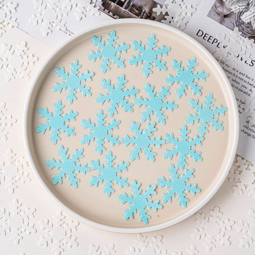 ◎20枚入/分裝盒◎聖誕雪花圖案蛋糕裝飾可食用糯米紙/威化紙/烘焙蛋糕DIY擺盤甜品裝飾-細節圖4