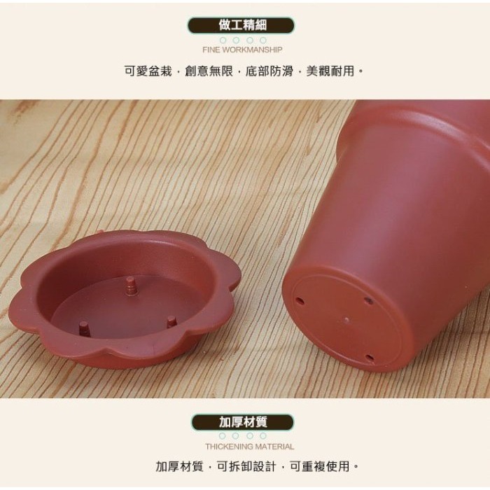 ◎20組入◎盆栽蛋糕盆(蓋+杯+底+鏟為1組)/花盆蛋糕杯/西點冰淇淋慕斯杯-細節圖4