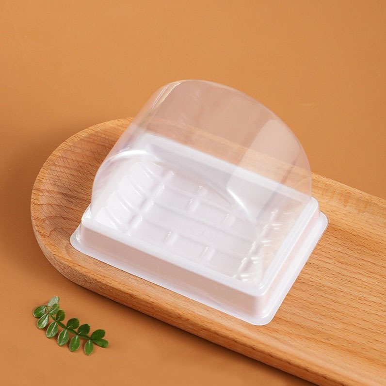 ◎小號◎單片式半圓式瑞士捲盒(10組or50組入)/虎皮卷盒/西點蛋糕盒/點心盒/麵包盒/蛋糕盒/吸塑包裝盒-細節圖7