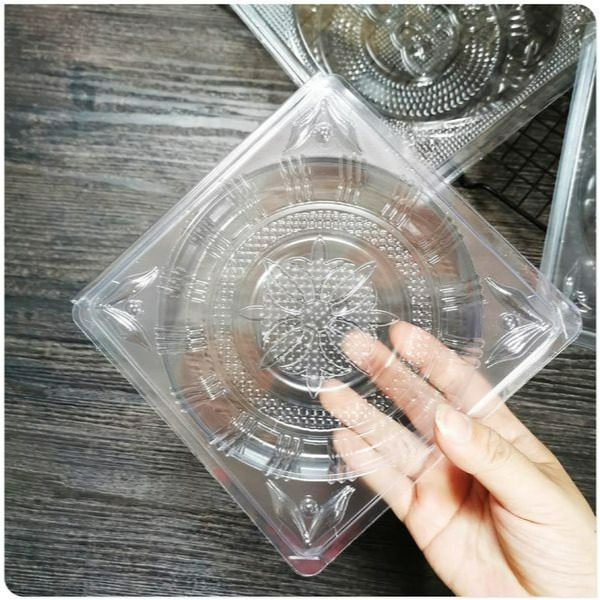 ◎500g/1斤裝◎連蓋加厚大餅盒子/吸塑透明內托盒/透明禮餅囍餅包裝盒/加大月餅年糕吸塑盒/班戟派塔千層塑料包裝盒-細節圖3