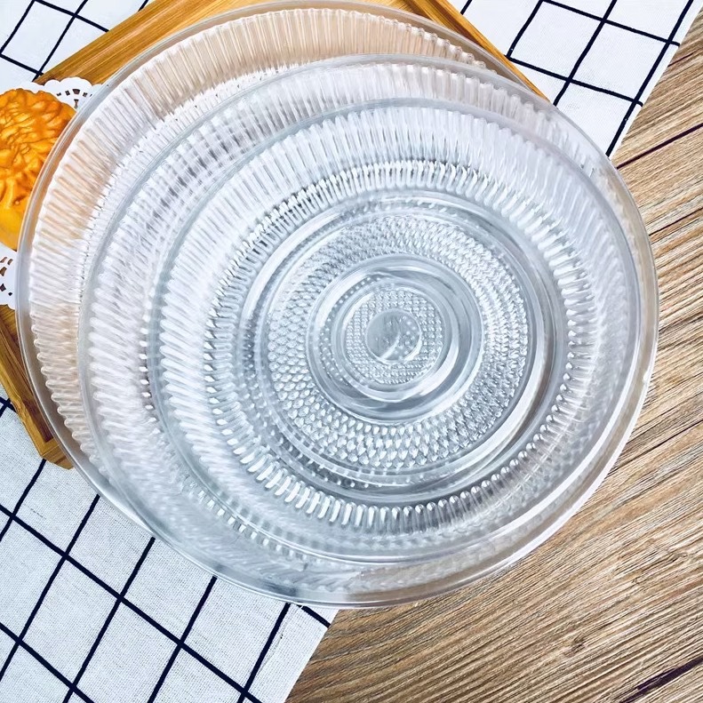 ◎15cm/18cm◎中秋月餅大餅內托/食品內托盒/透明禮餅囍餅包裝盒/加大月餅年糕吸塑底托/班戟千層塑料包裝盒-細節圖6