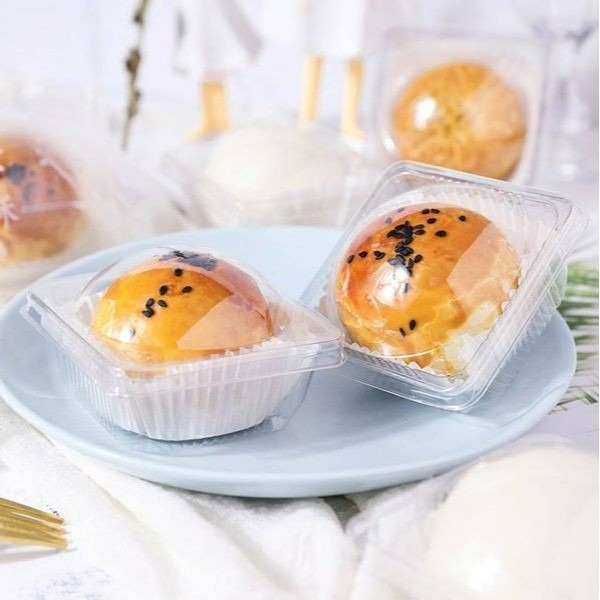 ◎63-100G◎單個裝加厚密封吸塑包裝西點盒/新一代改良型全透明月餅烘焙糕點盒/西點蛋糕盒/點心盒/麵包盒-細節圖3