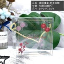 ◎5入◎新年系列加厚PET透明手提盒/禮品盒/聖誕老人雪橇麋鹿透明糖果包裝盒/牛軋糖餅乾盒/雪花酥包裝盒-規格圖8