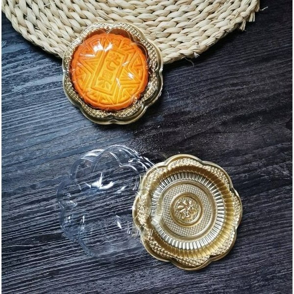 ◎100-125G◎梅花福雪媚娘天地蓋吸塑西點盒(50組入)/月餅烘焙糕點盒/西點蛋糕盒/點心盒/麵包盒/甜甜圈蛋糕盒-細節圖3