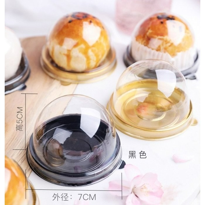 圓形吸塑月餅盒(底托+蓋為1組)/月餅托/蛋黃酥包裝盒/雪媚娘盒-細節圖3