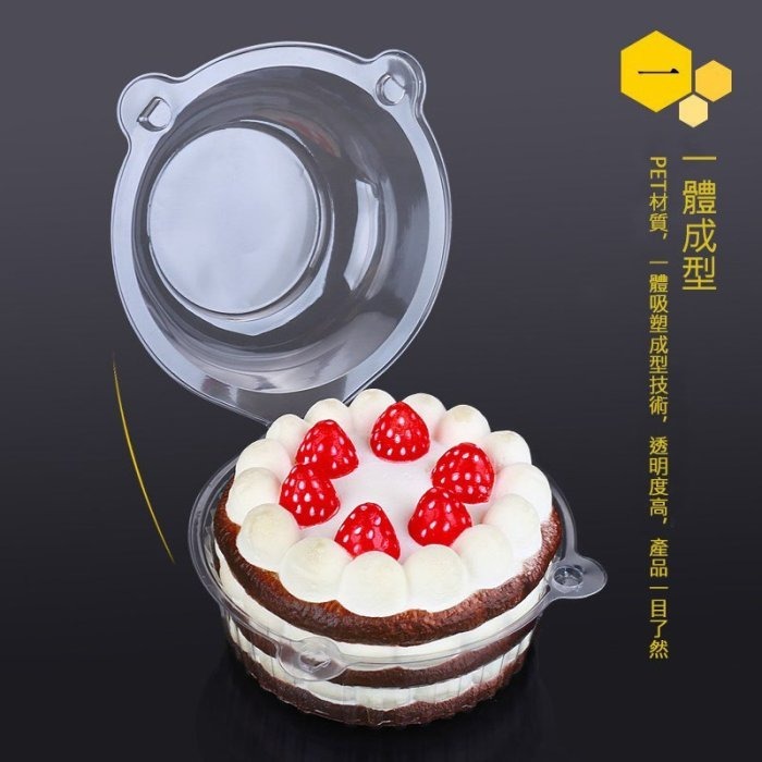 ◎10入或50入◎貓頭冰淇淋泡芙吸塑蛋糕盒/糯米糍透明西點食品包裝盒/加大月餅吸塑盒/塑料密封包裝盒-細節圖3