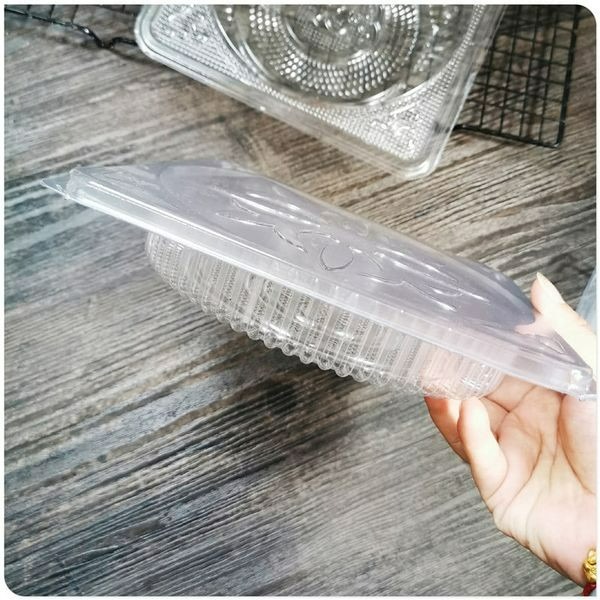 ◎250g/半斤裝◎連蓋加厚大餅盒子/吸塑透明內托盒/透明禮餅囍餅包裝盒/加大月餅年糕吸塑盒/千層塑料包裝盒-細節圖4