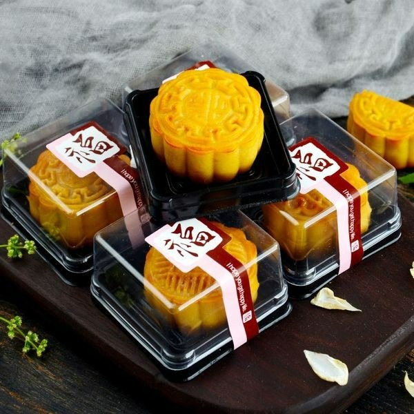 ▪50g/63~80g/100g▪加厚含蓋月餅吸塑包裝盒(50入)/蛋黃酥包裝/月餅塑料底墊/雪媚娘底托/蛋糕盒/月餅盒-細節圖2