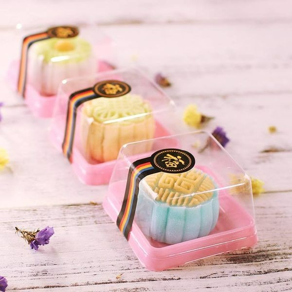 ▪50g/63~80g/100g▪加厚含蓋月餅吸塑包裝盒(50入)/蛋黃酥包裝/月餅塑料底墊/雪媚娘底托/蛋糕盒/月餅盒-細節圖4