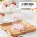 ▪3入▪2寸迷你小蛋糕圓形透明包裝盒/可重覆使用ins紙杯蛋糕盒/法式西點甜品包裝盒子-規格圖7
