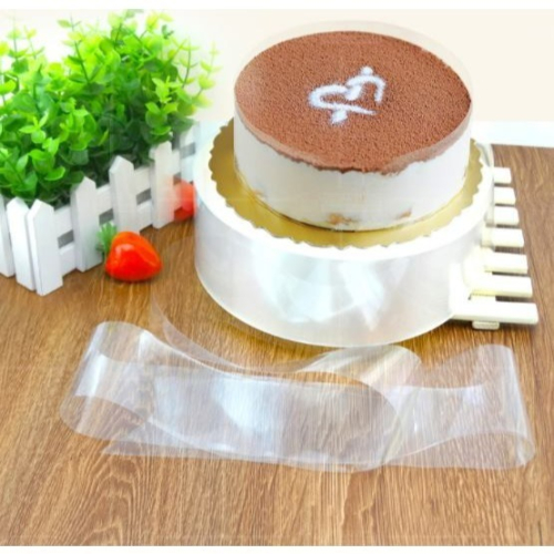 ▪50/100/500張入▪33*6cm慕斯蛋糕透明軟圍邊/全透明PET環保塑料圍邊紙