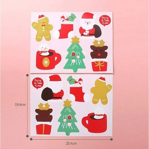 ◎3張入/共18枚◎聖誕老人靴子麋鹿款創意紙卡/拉旗吊牌/喜糖紙卡/聖誕節棒棒糖裝飾糖果紙卡-細節圖4