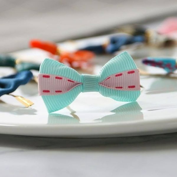 ▪50枚/包▪韓國蝴蝶結封口包裝紮絲帶(款式隨機)/裝飾紮絲繩/ 平口袋紮線/烘焙禮品裝飾-細節圖4