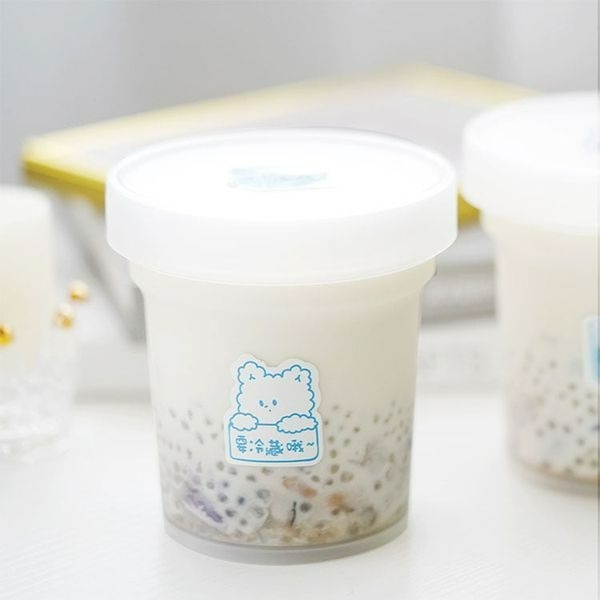 ▪3張/共18枚入▪要冷藏冰塊小熊封口貼紙/布丁瓶/食品生鮮餅乾盒貼/烘焙包裝袋裝飾貼-細節圖3