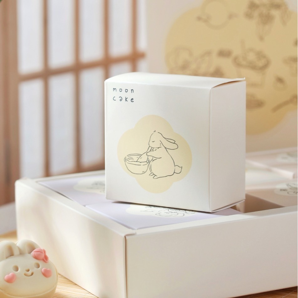 桂兔中秋月餅包裝盒/中秋禮盒蛋黃酥手提盒/牛軋糖禮品盒套裝/鳳梨酥雪媚娘泡芙包裝禮物盒/DIY創意糖果禮品盒-細節圖4