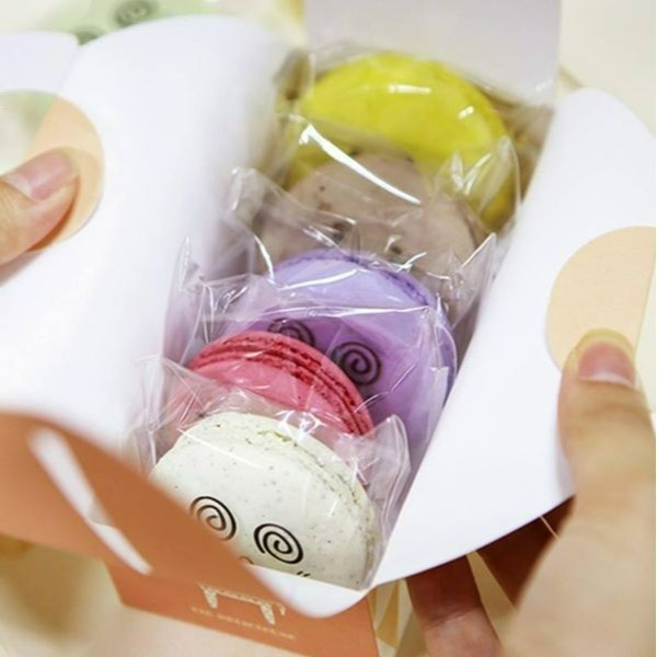 ▪2張/共18枚▪笑臉標籤貼/馬卡龍餅乾裝飾貼/烘焙包裝透明不乾膠貼紙/封口貼-細節圖4