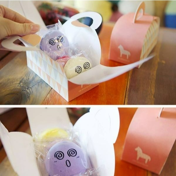 ▪2張/共18枚▪笑臉標籤貼/馬卡龍餅乾裝飾貼/烘焙包裝透明不乾膠貼紙/封口貼-細節圖5