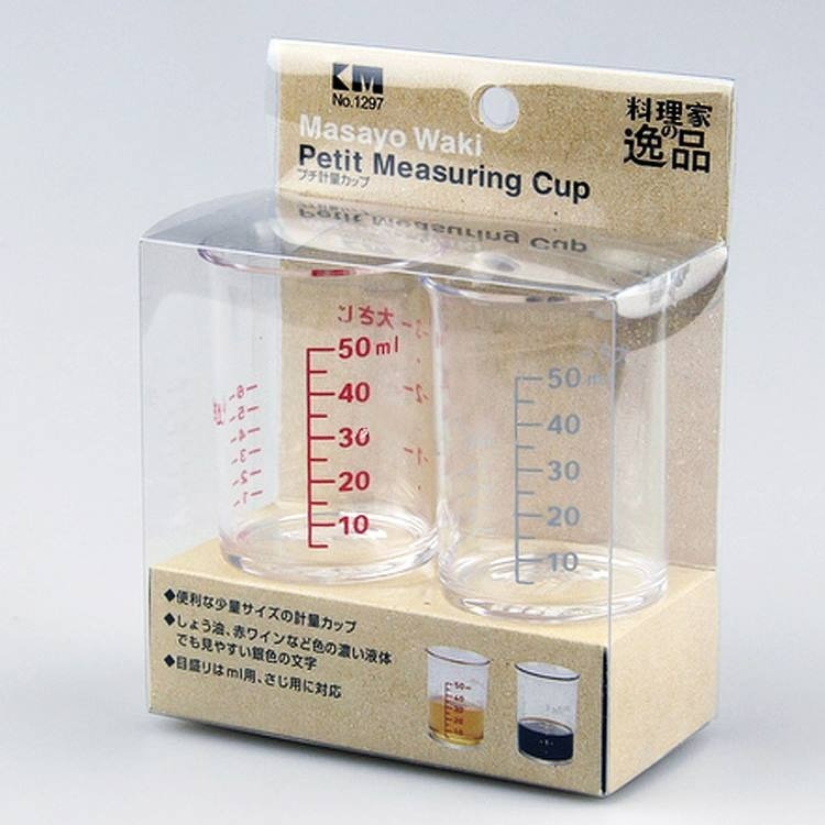 ▪2入▪日本KM樹脂50ml量杯/烘焙廚房料理小量杯/塑料刻度量杯量筒/液體測量工具-細節圖6
